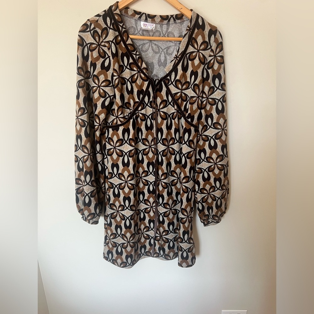 Retro Funky People Brown Dress